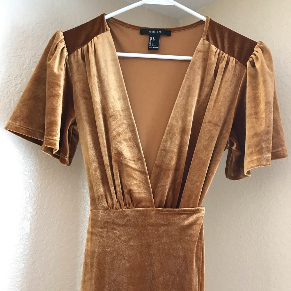 F21 Velvet Dress